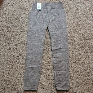 Fornia Brown Fleece Lined Leggings Size One Size